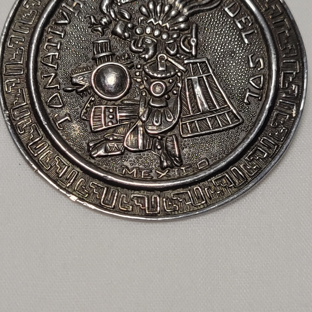 💢💢925 SILVER VINTAGE HECHO EN MÉXICO PENDANT - Picture 11 of 12